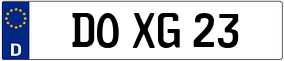 Trailer License Plate